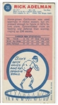 1969 Topps Basketball #23 Rick Adelman - San Diego Rockets RC